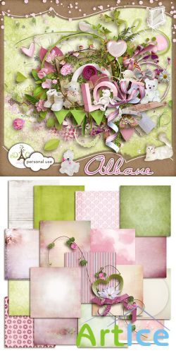 Scrap Set - Albane PNG and JPG Files