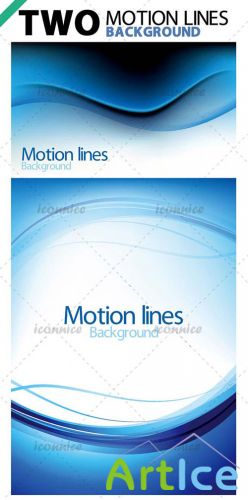 Two Motion Lines Vector Backgrounds