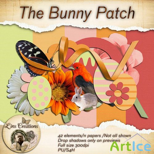 Scrap Set - The Bunny Patch PNG and JPG Files