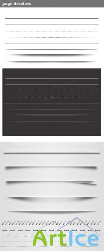 PSD Web Page Dividers Set