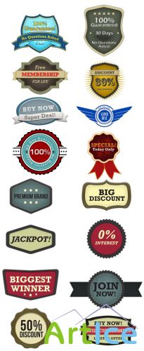 Vintage Badges PSD