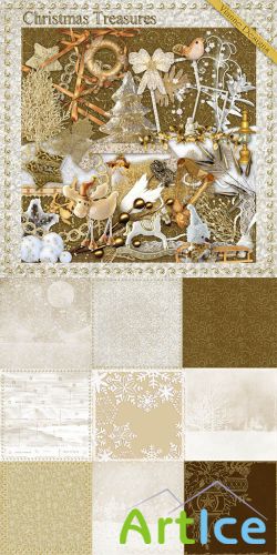 Scrap - Christmas Treasures PNG and JPG Files