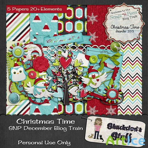 Christmas Time Set 5 PNG and JPG Files