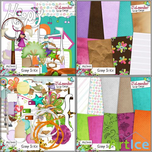 Scrap It Kit PNG and JPG Files