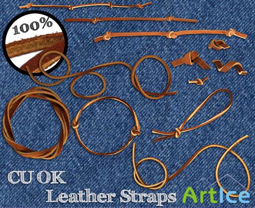 Leather Straps PNG Files