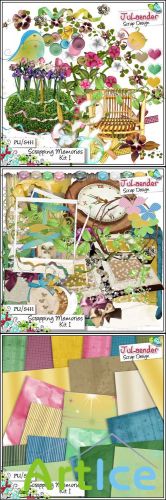 Scrap Set - Scrapping Memories PNG and JPG Files