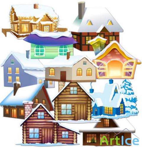Winter Home PNG Files