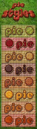 Pie Photoshop Styles