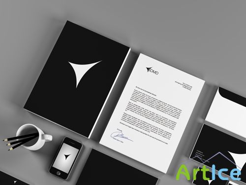 A4 Letters and Other Objects Mock-up Templates PSD