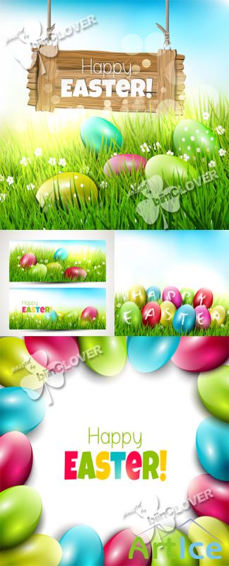 Happy Easter greeting card 0574