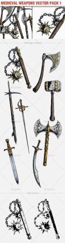 Medieval Weapons Vector Pack 1