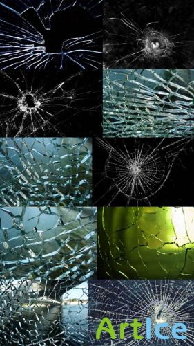 Broken glass texture Set 1 JPG Files