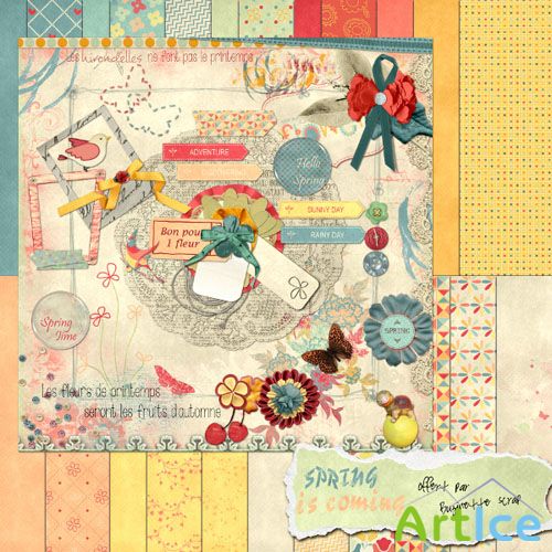 Spring is Coming Kit PNG and JPG Files