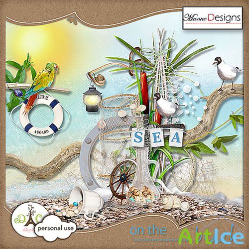 Scrap - On the Beach PNG and JPG Files