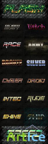 14 Cool Text Effects PSD