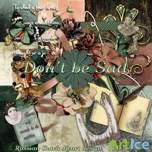 Scrap - Don't be Sad PNG and JPG