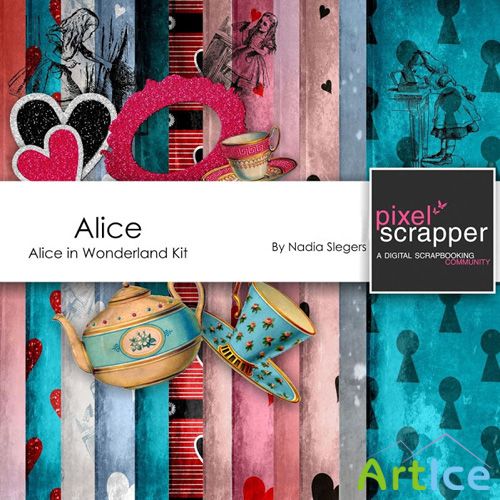 Scrap - alice PNG and JPG Files