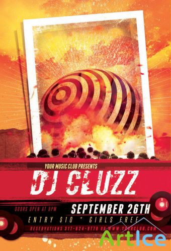 Music Party Club Flyer/Poster PSD Template