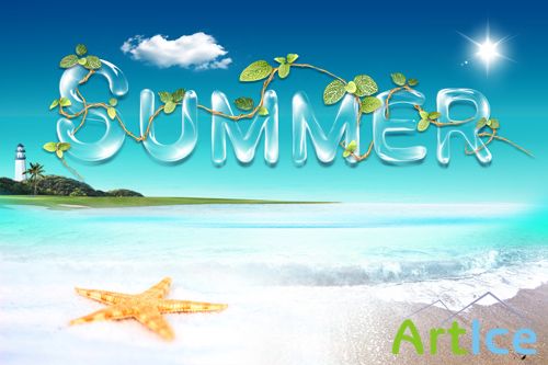 PSD - Glass Summer with Nature