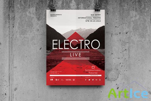 CreativeMarket - Electro Concert - Flyer / Poster