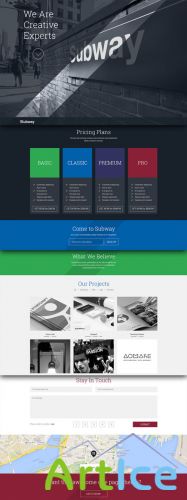 CreativeMarket - SUBWAY - Creative HTML5 Template