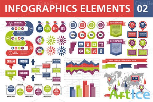CreativeMarket - Infographics Elements 02