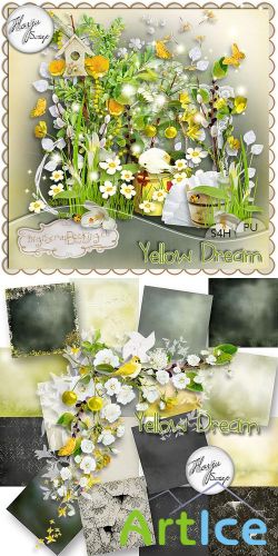 Scrap - Yellow Dream PNG and JPG