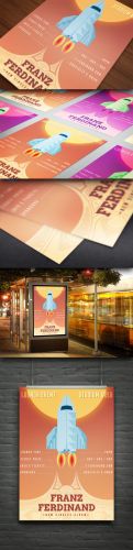 CreativeMarket - Launch Event Rocket Poster