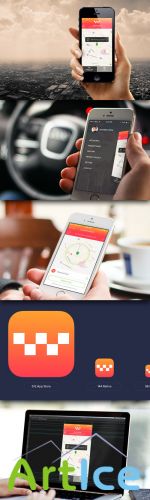 CreativeMarket - Uber/Taxi App Design