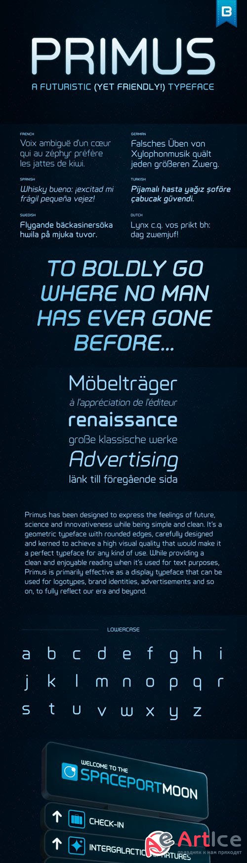Primus Futuristic TypeFace Font Family