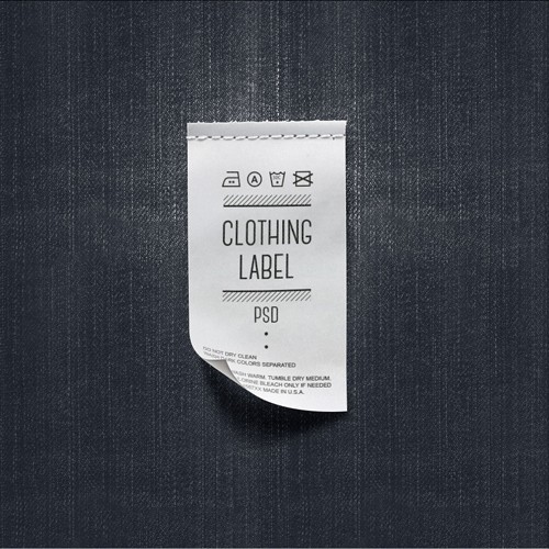 Clothing Label PSD Template