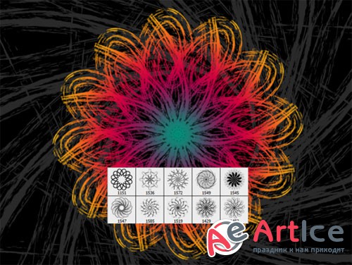 Chalk Decorative ABR Brushes for Photoshop