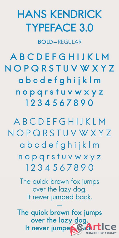 Hans Kendrick 3.0 Font Family