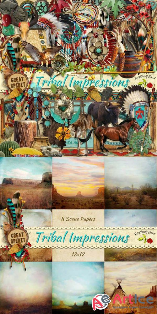 Scrap - Tribal Impressions PNG and JPG