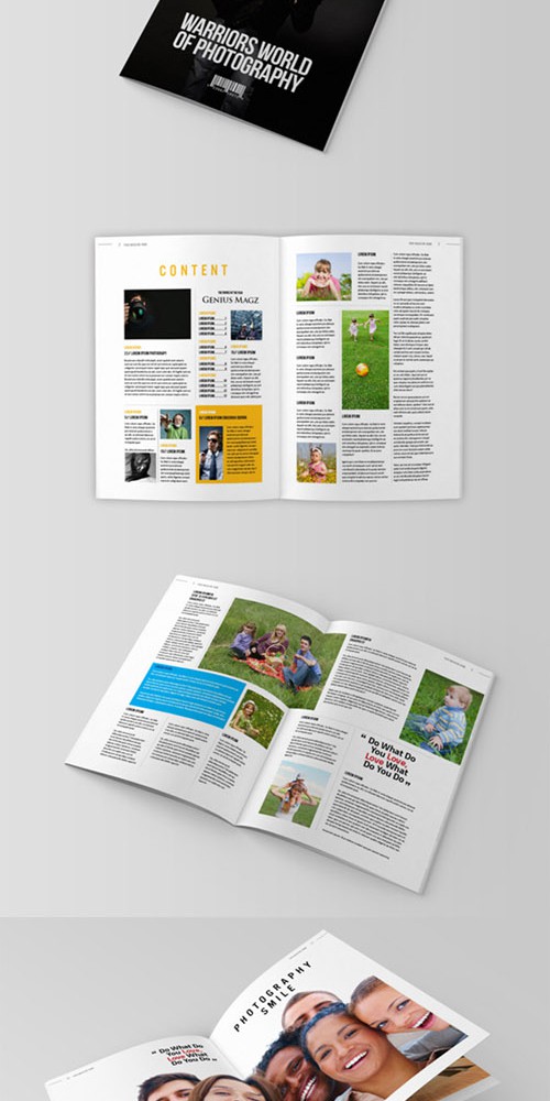 InDesign Magazine Template - Genuis Magz
