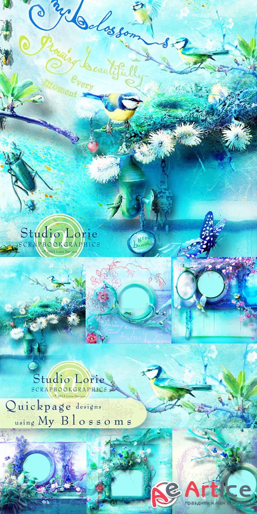 Scrap - My Blossoms PNG and JPG