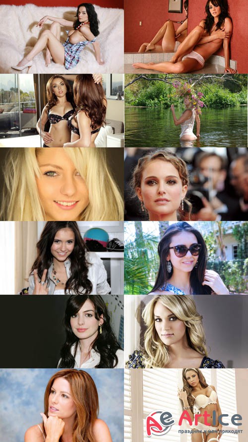 Wallpapers Beautiful Girls in Different Poses Set 99
