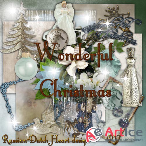Scrap - Wonderful Christmas JPG and PNG 
