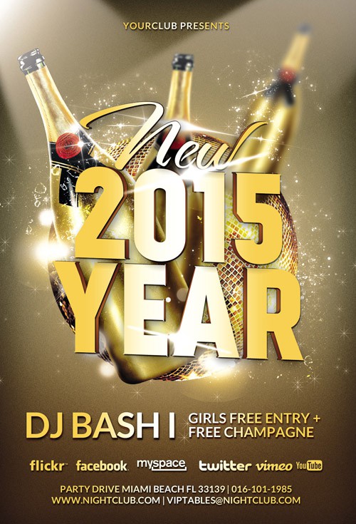 Flyer Template - New Year 2015