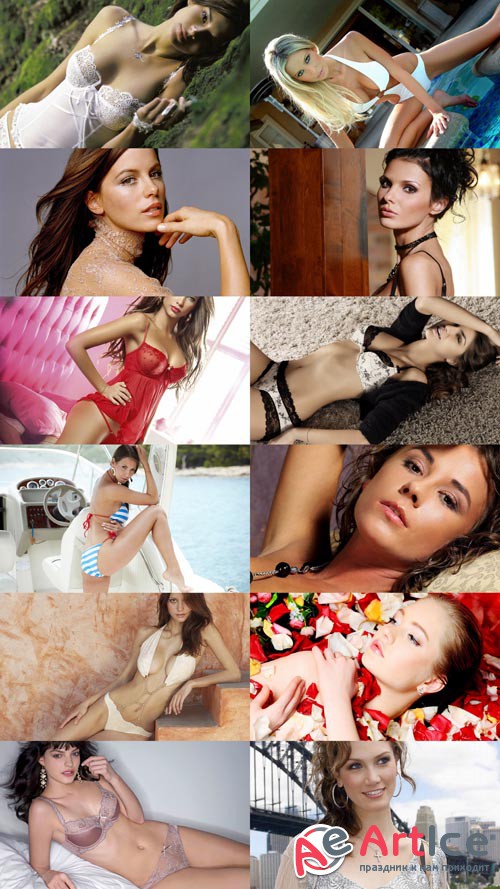 Wallpapers Beautiful Girls in Different Poses Set 143