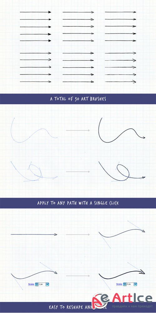 Pointer - Illustrator Art Brushes - CM 21962
