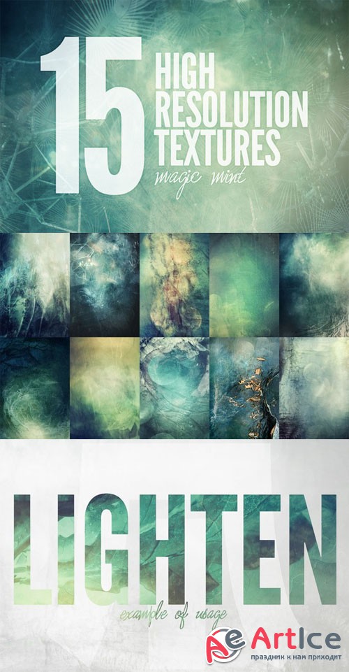 Magic Mint Textures - Creativemarket 165346