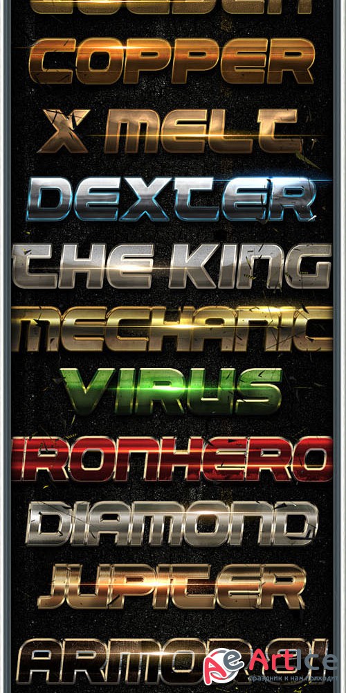 Fine Metal Text FX 2 - Graphicriver 3017306