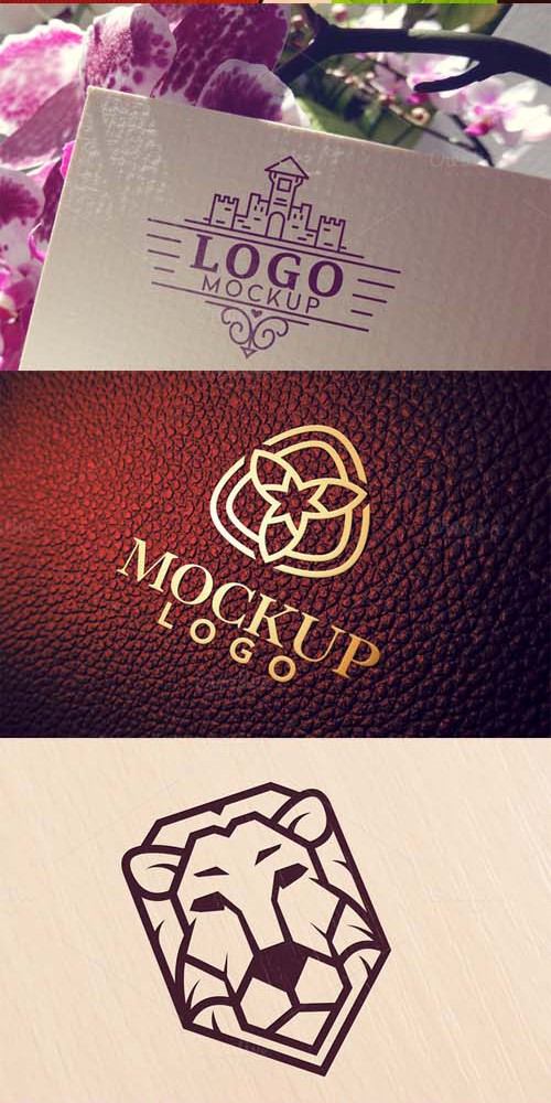 10 Logo Mockups Vol 1