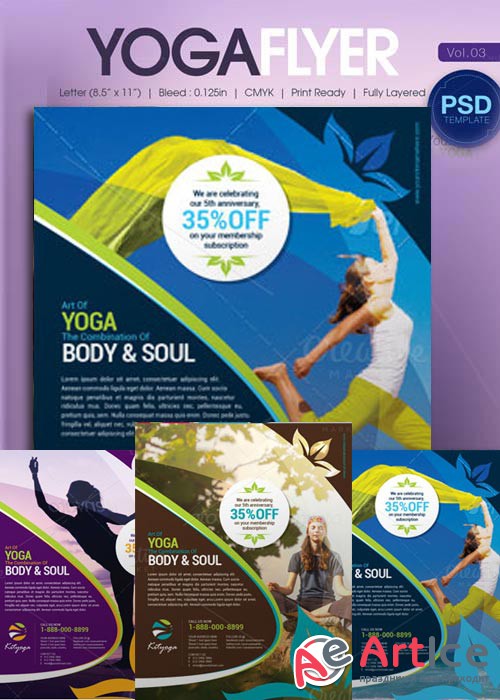 Yoga Flyer Bundle part 3
