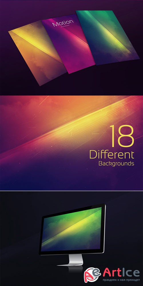 18 Motion Backgrounds - Creativemarket 252808
