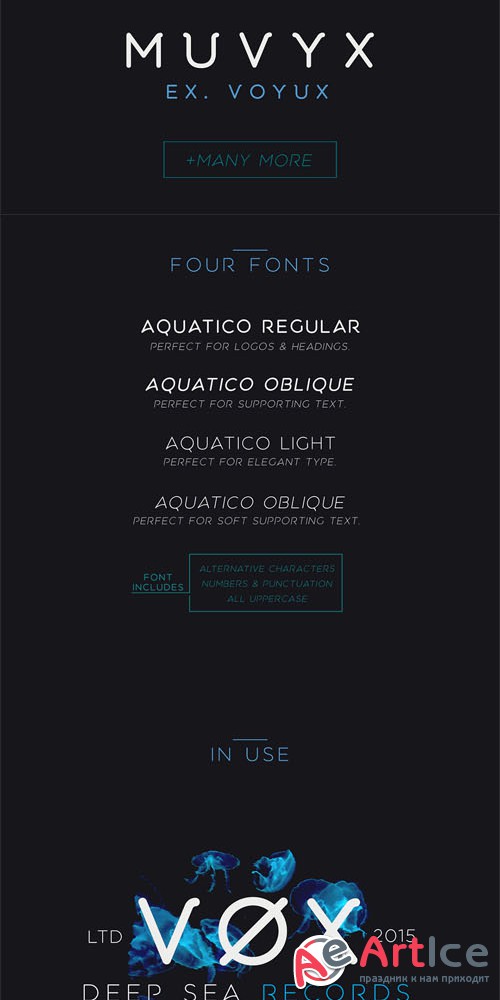 Aquatico Font - Geometric Rounded Typeface