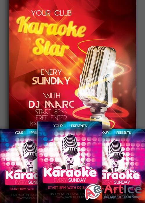 Karaoke Flyers Bundle part 2