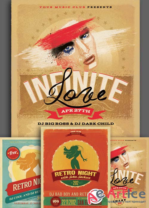 Retro Flyer Templates part 1