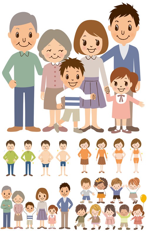 Vectror Set - Family 